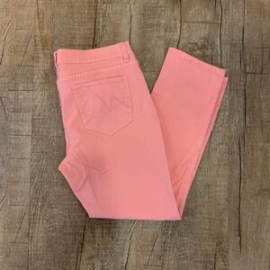 New York & Company Women’s Low Rise Skinny Ankle Jeans Size 10 Peach Stretch